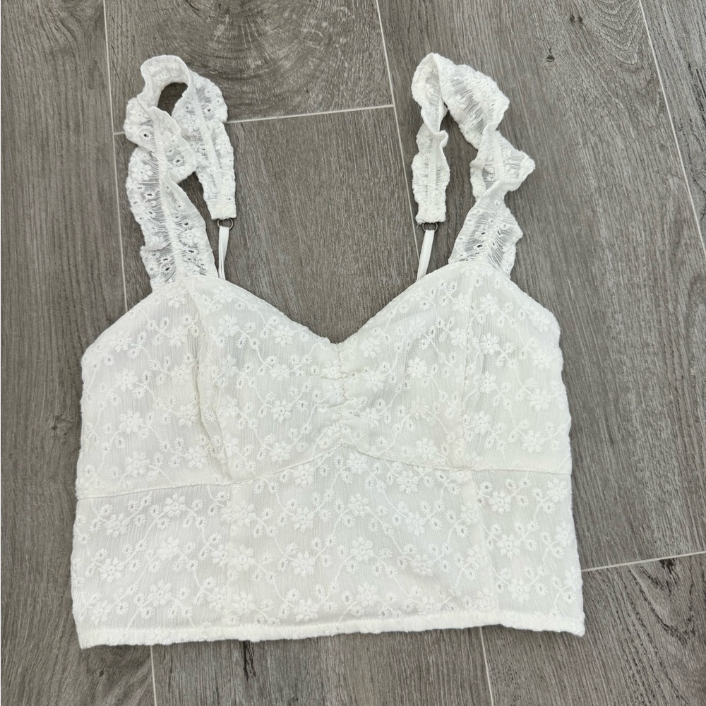 Abercrombie & Fitch White Lace Top